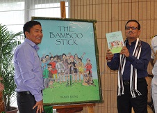 The Governor of Arunachal Pradesh Shri JP Rajkhowa releasing a graphic novel titled �The Bamboo Stick� on importance of Bamboo to the tribal societies of the State, at Raj Bhawan, Itanagar on 29th August 2015